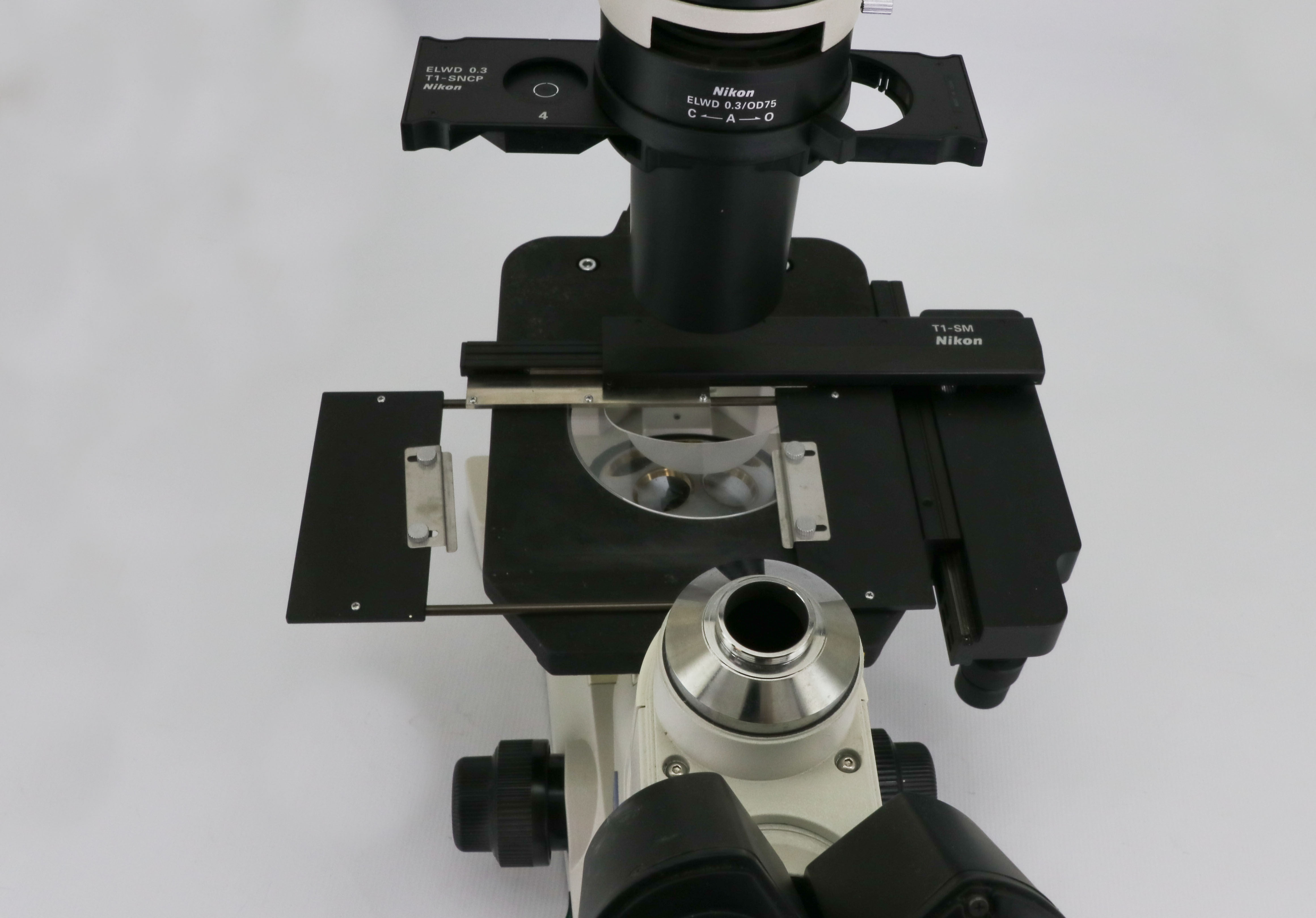 12752 Nikon Inverted Phase Contrast Microscope W Xy Stage Eclipse